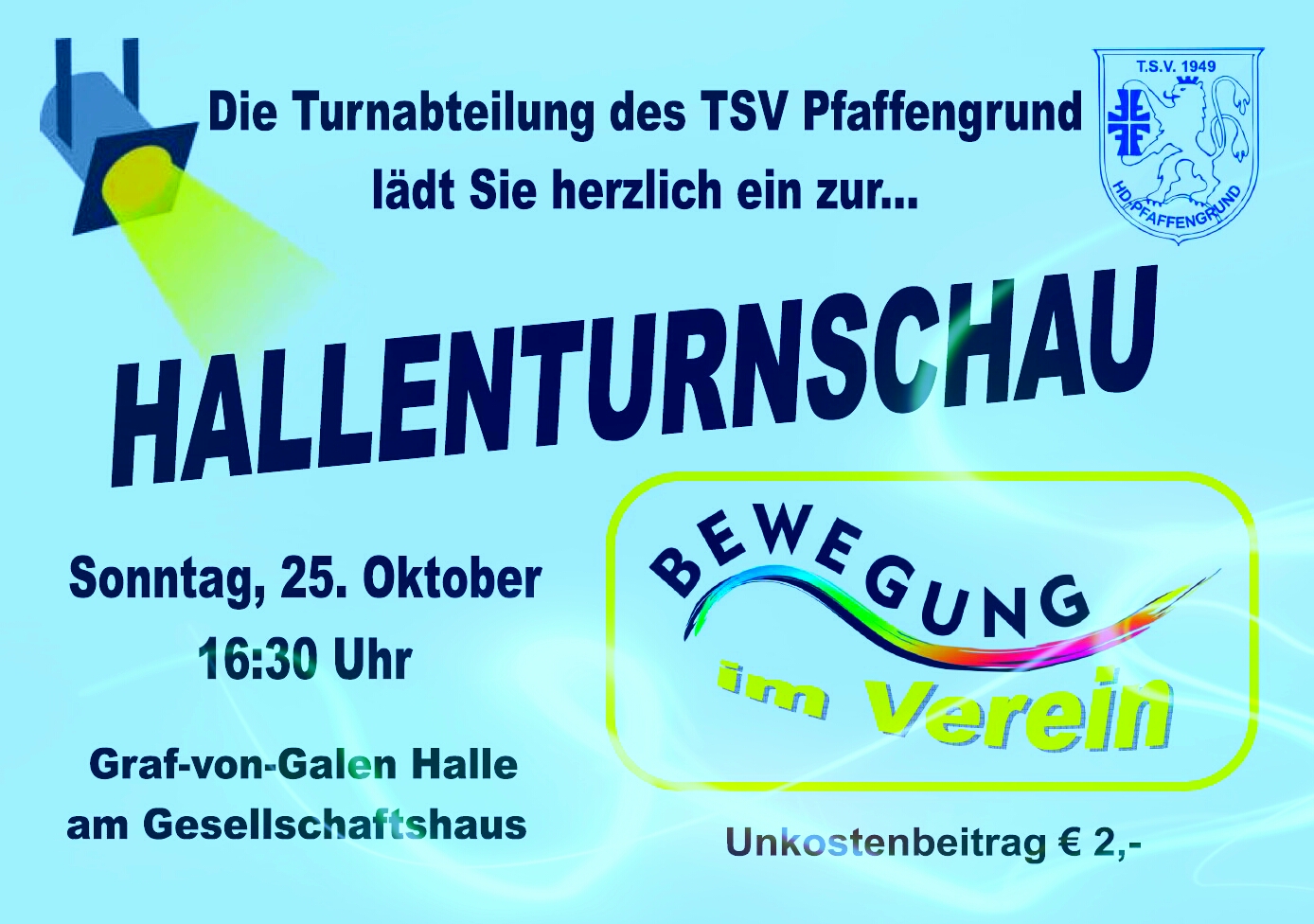 2015 Hallenturnschau Plakat